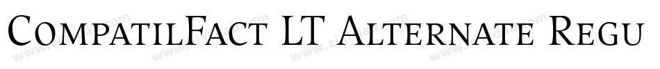CompatilFact LT Alternate Regular Small Caps字体转换
